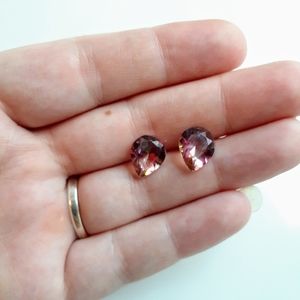 Mystic topaz matching pair